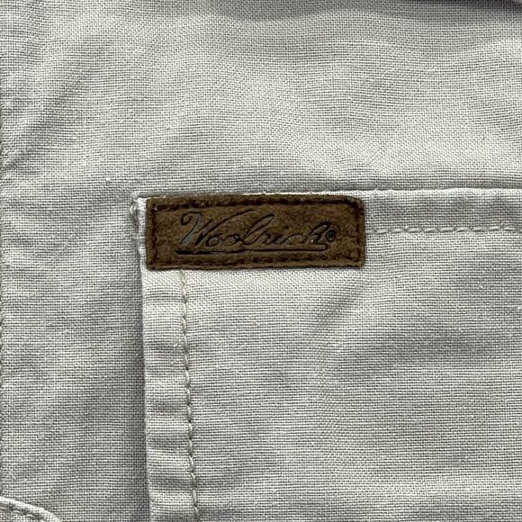 Vintage Woolrich Vest Mens Large Hunting Fishing Safari Straw Cotton Vented 584 - Picture 4 of 12